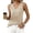 Light Khaki, variant on Womens Tank Tops Summer Eyelet Crossed V Neck Sleeveless Casual Loose Fit Basic Spring Top Vacation Outfits