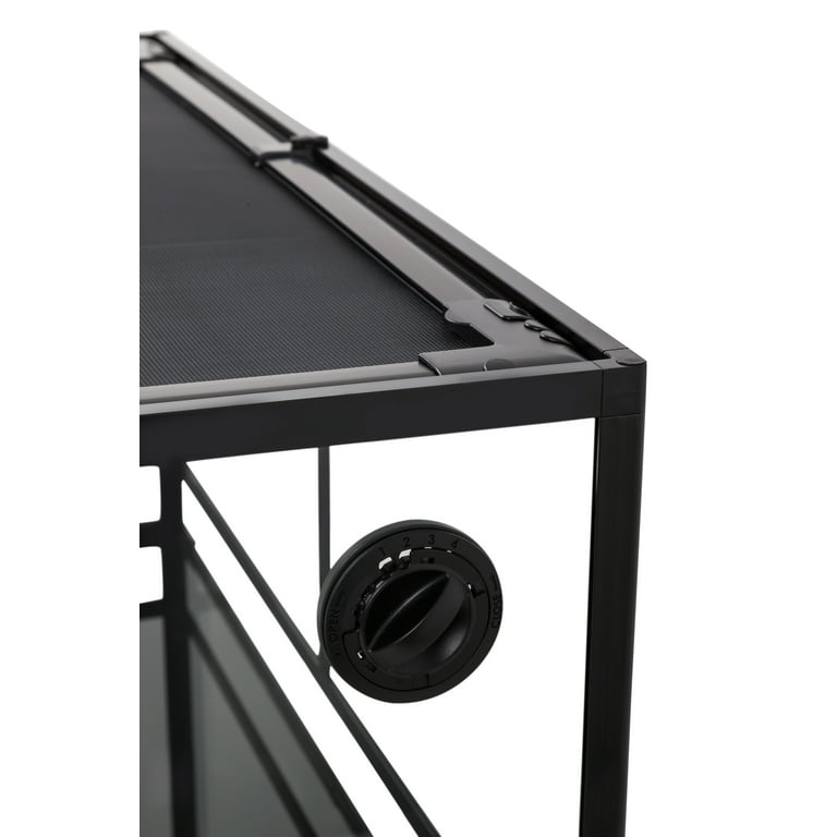 TRIXIE 32 Gallon Glass Terrarium, Double Hinged Doors, Mesh Top