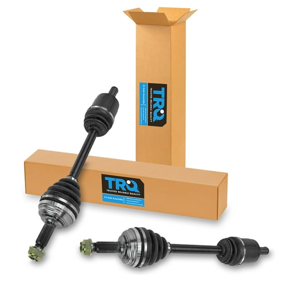 TRQ New Complete Front CV Axle Shaft Assembly Pair LH RH 2pc for 90-93 Accord CSA82584