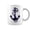 Black, variant on Distressed Sailing Boat Nautical Grungy Anchor Coffee Mugs
