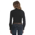 thumbnail image 2 of Wrangler Black Long Sleeve Solid Snap - Ladies Shirt  - Lw1002X, 2 of 2