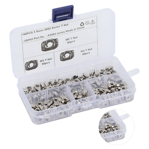 T Nut, T Nut Block Head Fastener T Nut Hammer 2020 Series for 3D Printer for CNC Cutting Machine for Automobile for CNC Milling Machine