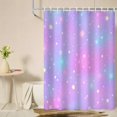 thumbnail image 2 of Pastel Stars Shower Curtain 72x72, Waterproof Washable Polyester Bathroom Curtain, Star Bath Curtain with 12 Plastic C Hooks, Machine Washable Fabric Bath Curtain for Bathroom Decor, 2 of 5