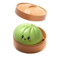 thumbnail image 2 of Dumpling Squishy, 4 Inch Dumpling Stress Ball, Soft Squeeze Decompression Dough, Stress Relief Ball (Green), 2 of 9
