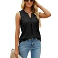 thumbnail image 2 of Beautyin Solid Color Hollow-out V-neck Slim-fit Vest Woman, 2 of 6