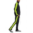 thumbnail image 2 of Men's Adult Matching 2 Pieces Track Suit Zippered Jacket and Track Pant, Side Stripe, Regular Slim Fit, 2 of 5