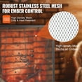 thumbnail image 4 of VEVOR Fireplace Screen Single Panel, Sturdy Iron Mesh Fireplace Screen, 35.6"(L) x28.4"(H) Spark Guard Cover, Simple Installation, Free Standing Fire Fence Grate for Living Room Home Decor Modern, 4 of 9