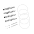 thumbnail image 4 of 4 set de jarabe de arce kit de tapping 2pcs cepillos de limpieza accesorio de jardinería 4 piezas grifos de arce de acero inoxidable espiles, 4 of 8