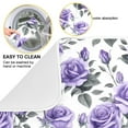 thumbnail image 2 of Rose Flowers Purple Dish Drying Mat Microfiber Kitchen Pad Large Counter Absorbent Dish Mats Drainer Rack 18"x24", 2 of 7