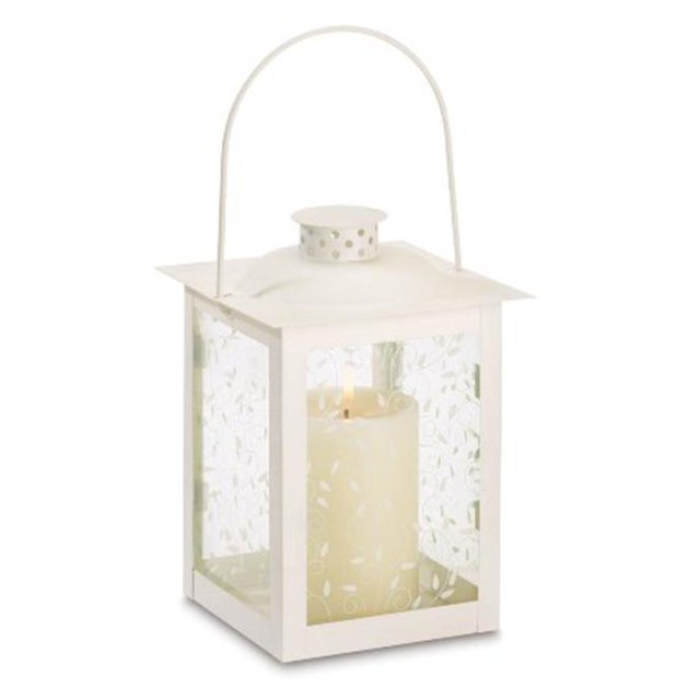 Zingz & Thingz 57070942 Large Ivory Glass Candle Lantern