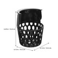 thumbnail image 2 of CRILSTYLEO 2Pcs Plastic Pool Table Pocket Replacement Billiard Net Basket for Home and Competition Use, 2 of 8