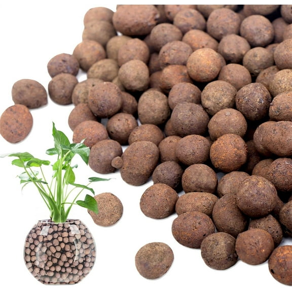 NOGIS 0.66lb Organic Expanded Clay Pebbles, Natural 8-14 mm Clay Pebbles for Plants, for Potting Plants, Growing Bulbs Indoors,and Hydroponics,Light-Weight and Absorbent The Pebbles