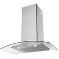 thumbnail image 5 of Streamline 30 in. Rubiani Convertible Wall Mount Range Hood in Brushed Stainless Steel with Baffle Filters, Push Button Control, LED Lights, 5 of 9