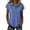 Blue(Womens T Shirts), variant on No Boundarie Womens Tops Color Block Tees V Neck Henley T-Shirt with Buttons, Casual Short Sleeve Collared Blouse