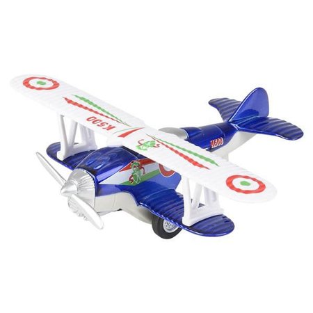 Rhode Island Novelty - Pull Back Die-Cast Metal Vehicle - CLASSIC BIPLANE (Blue)(5 inch) price history on PriceWatchPro