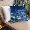 thumbnail image 1 of Ahgly Company State New York Outdoor Throw Pillow, 18 inch by 18 inch, 1 of 6