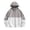 Grey, variant on Unisex Lightweight Windbreaker Jacket Hooded Outdoor Rain Coat with Pockets Grey XL