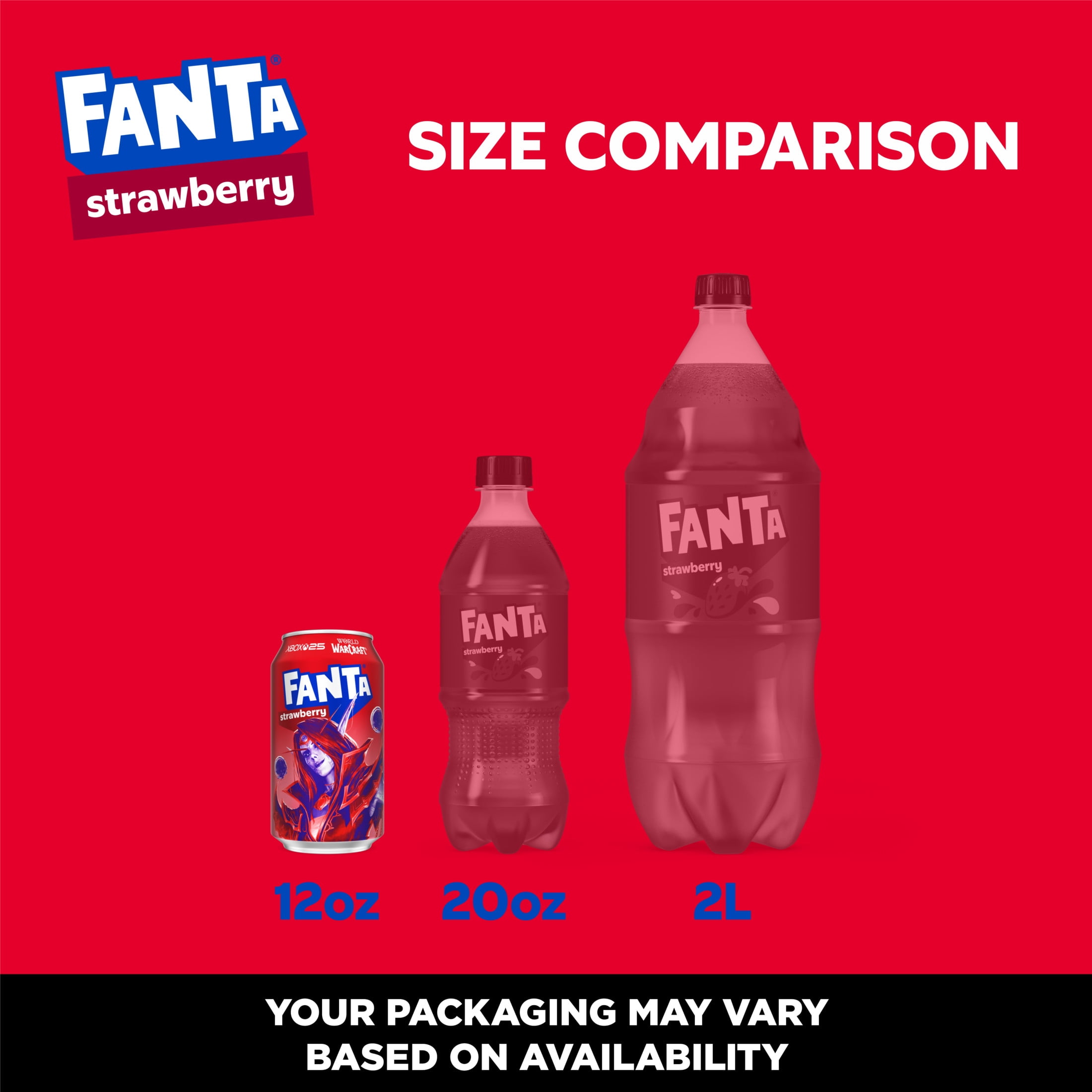 Fanta Strawberry Soda Pop Fridge Pack Cans, 12 fl oz, 12 Pack