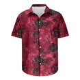 thumbnail image 5 of ZQUUVOU Mens Hawaiian Shirt Short Sleeve Floral Button Down Shirts Tropical Holiday Tops Collar Summer Beach Shirts H-Multicolor, 5 of 5