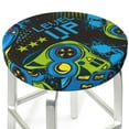 thumbnail image 3 of Bingfone12 Inch Padded Round Bar Stool Cover Cushion With Elastic Fabric Round Chair Seat - Play Game, 3 of 7