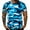 Blue, variant on CVLIFE Mens Casual Camo Short Sleeve T-shirts Crewneck Camouflage Print Tops Tee Shirts Round Neck Slim Fit Pullover