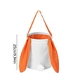 thumbnail image 3 of TanSiDing Easter Basket for Egg Hunt, Reusable Easter Egg Storage Bag, Durable Polyester Easter Bunny Gift Bag with Handle for Holiday Decorations and Party Favors, 3 of 6