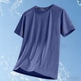 thumbnail image 2 of Cmfcve Men's Summer Tops Plus Size Workout Quick Dry T Shirts Short Sleeve Lightweight Cooling Gym Shirts, 2 of 7