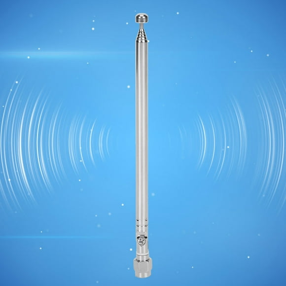 Antenne Radio Mâle SMA Antenne Télescopique Connecteur Mâle SMA en Alliage d'argent pour Communication Radio LimeSDR 40 MHz-6G pour Communication Radio LimeSDR
