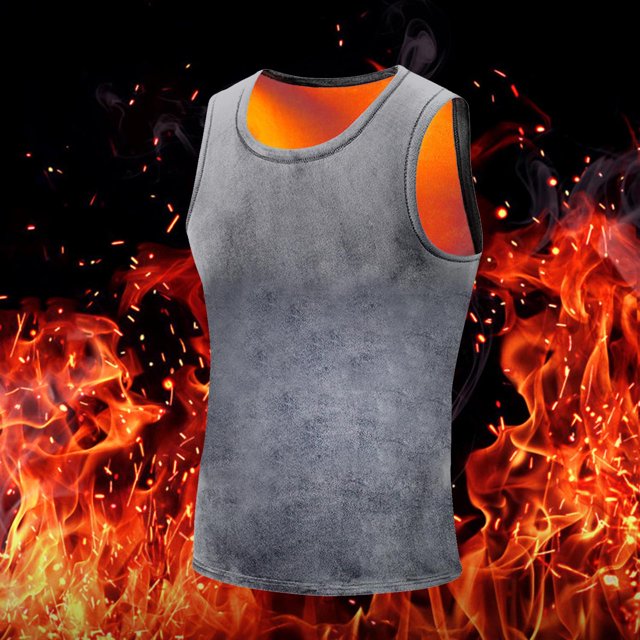 Chaleco de invierno para hombre, forro de gran tamaño, a prueba de frío, sin mangas, sin costuras, ropa interior ajustada, agradable a la piel, XXXL Hugo chaleco