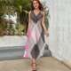 thumbnail image 5 of Vestido De Noche De Lujo Sin Mangas Para Mujer, Diamond Grid Vestido De Fiesta, 5 of 5