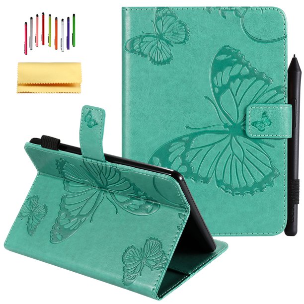 Kindle Paperwhite Case,Allytech Embossed with Butterfly Folio Smart