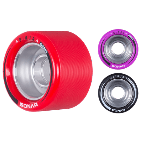 Riedell Skates Sonar Ninja Speed 62mm x 43mm Wheels (Best Speed Skate Wheels)