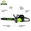 Greenworks PRO 80V 16-inch Brushless Chainsaw with 2.0 Ah Battery and Charger, 2004502