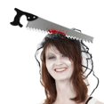thumbnail image 4 of Accesorios de terror para Halloween, sierras falsas de sangre, cuchillo, diadema para fiesta de Halloween, accesorios para travesuras, decoración, regalos de juguete para niños, 4 of 4