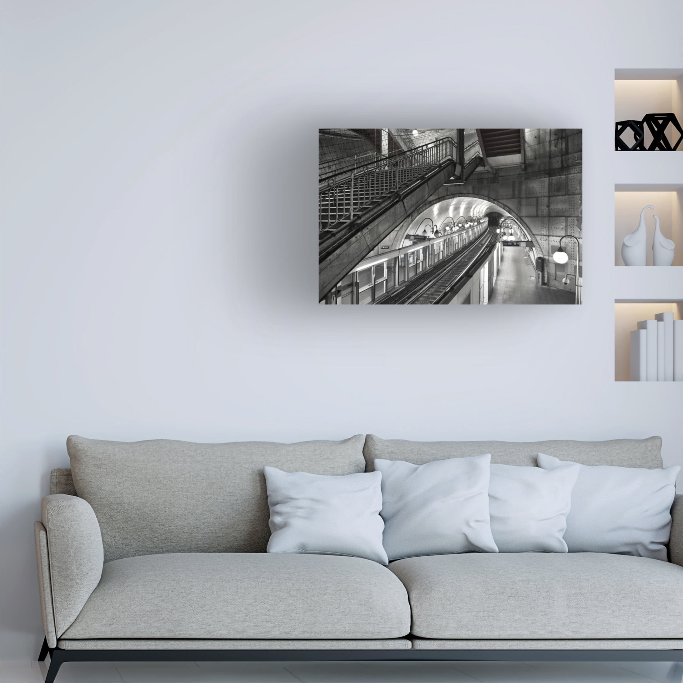 Trademark Fine Art Renate Reichert Metro Paris Canvas Wall Art