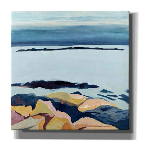 Epic Graffiti 'Winter Walking' by Ann Gordon, Giclee Canvas Wall Art, 12"x12"