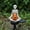 A, variant on Solar Meditating Skeleton Pumpkin Garden Stake Light Halloween LED Yard Decor Spooky Jack O Lantern Lawn Ornament