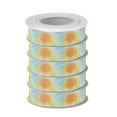 thumbnail image 2 of 5 Rolls Christmas Ribbon 1.5 inch Wide Decorative Ribbon for Gift Wrapping and Holiday Decorations Orange and Blue Fine Flash, 2 of 7