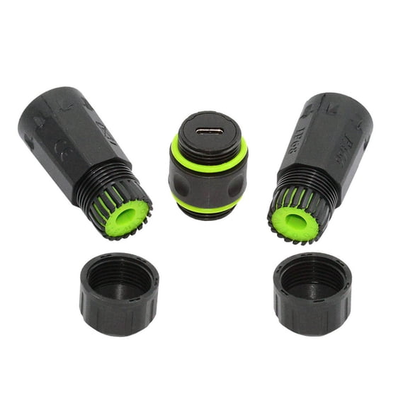 FVH M20 Locking IP68 Waterproof Type-C 10Gbps USB3.1 Female to USB-C Female Extension Adapter Coupler