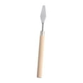 thumbnail image 2 of Palette , Stainless Steel Pallet with Wooden Handle for Sturdy, Mixing for Acrylic Oil Painting, Watercolor, Artists, Beginner 16.4cm, 2 of 9