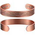 thumbnail image 3 of Brazalete ajustable del árbol de la vida de la pulsera de los imanes fuertes para el dolor común eficaz, 3 of 5
