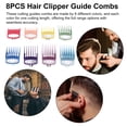 thumbnail image 4 of 8PCS Hair Clipper Guide Combs Hair Clipper Guards Cutting Guides Limit Combs Attachments Hair Salon, 4 of 8