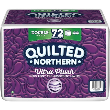 Quilted Northern Ultra Plush®, GPC873945, Double-Roll Toilet Paper, 5544 / Pack, White