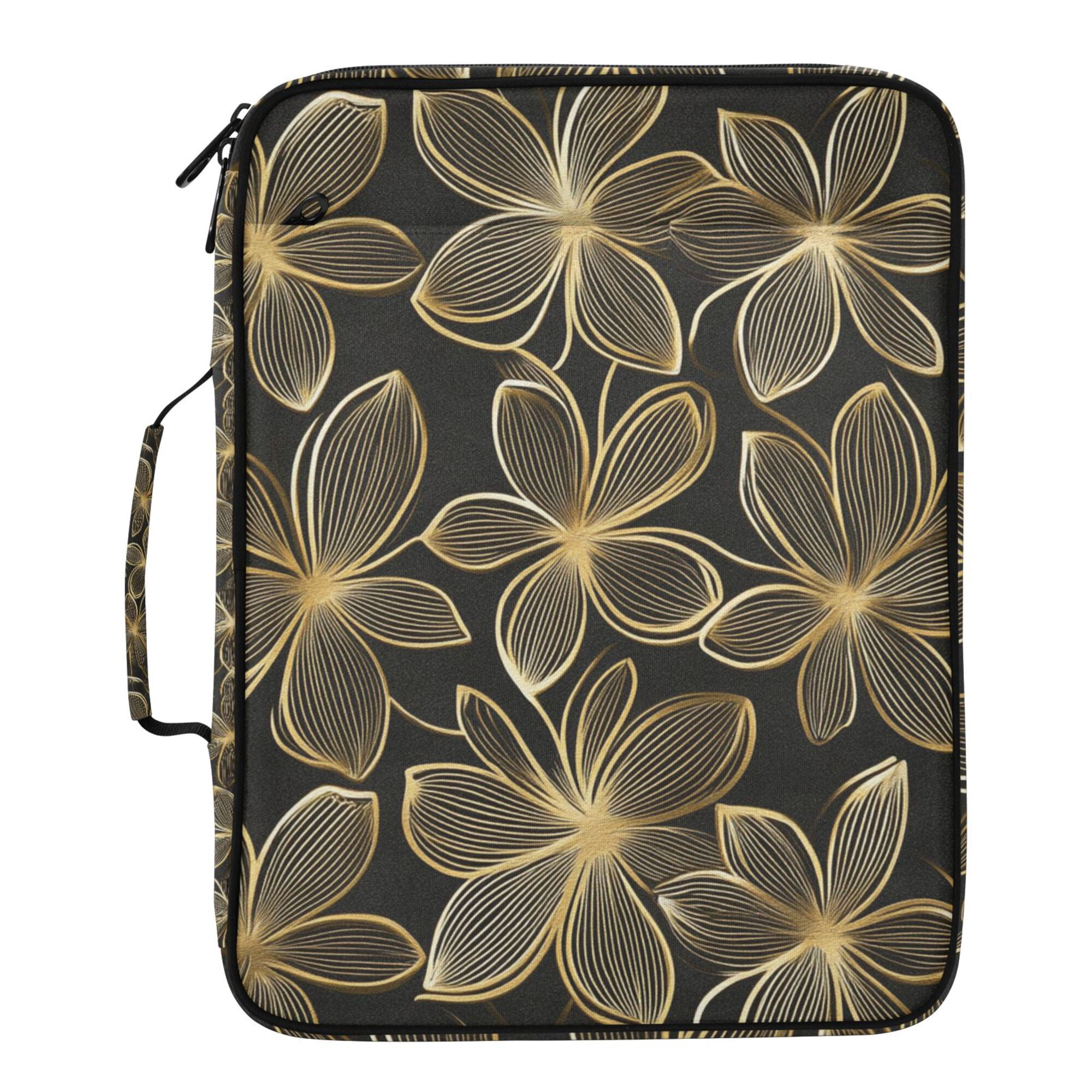 FORMRS Accordion File Folder A4 Size 7-Pocket Expanding Document Organizer Bag with 3 Ring Binder, Golden Elegance