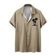 thumbnail image 1 of Camisas de Manga Larga para Hombres Blusa Cómoda de Cuello de Impresión, Camisa Casual de Poliéster para Uso Diario, de Fiesta Y de Primavera de Verano, 1 of 4