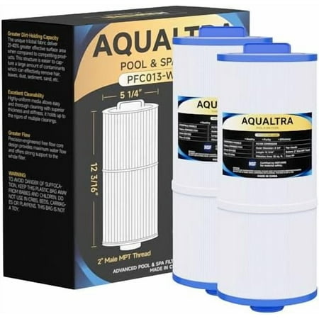 Spa Filter Compatible with 5CH-352, PPM35SC-F2M, Marquis Spa 20042, 20092, FC-0196, 35 sq.ft. 5 1/4" x 12 3/16” in Hot Tub Filter (2" Male MPT Thread) 2 Pack$$Garden & Patio