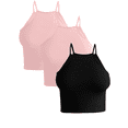 thumbnail image 1 of SET DE 3 TOP DE MUJER UNITALLA PARA USO DEPORTIVO O CASUAL TELA STRETCH, 1 of 5