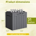 thumbnail image 7 of Homall 2PCS 31 Gallon Outdoor Deck Box In Resin with Seat, 7 of 7