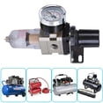 thumbnail image 2 of Pneumatic Air Tool Compressor Filter & Regulator Combo with Precisions Gauges 1/4 BSPT Air Filter Regulator for Compressor, 2 of 8