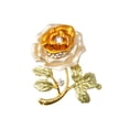 thumbnail image 2 of Broches pour Femmes Filles Rose Femmes et Strass Émail Paillettes Broche Bijoux Châle Décorations de Robe de Soirée Accessoires pour Femmes Orange, 2 of 9